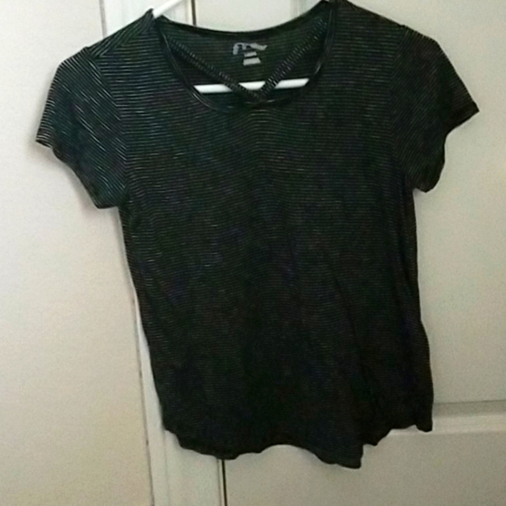Black and white stripe shirt